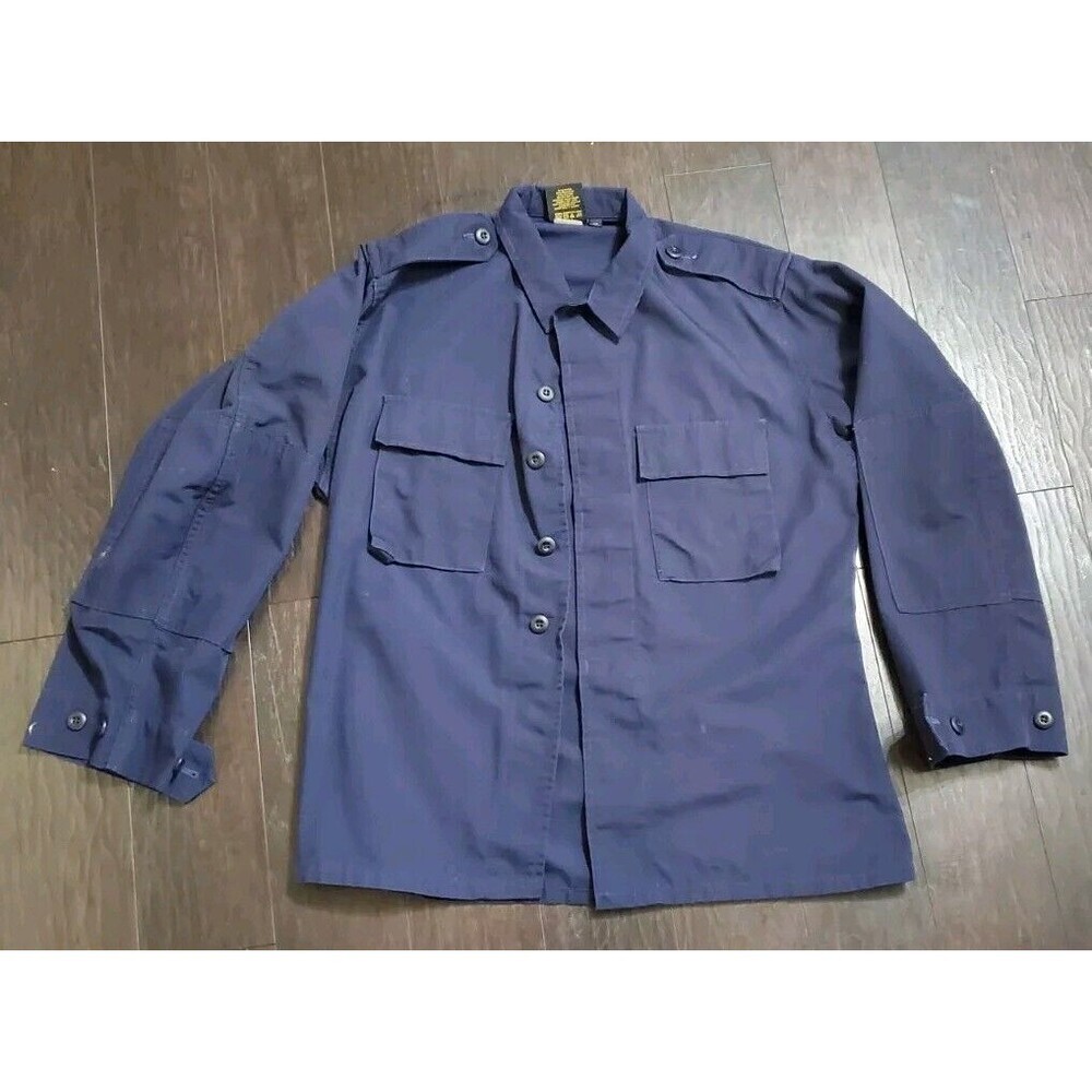 Propper 89706 Navy Blue Long Sleeve Tactical Button‎ Up Shirt (No Show Buttons)